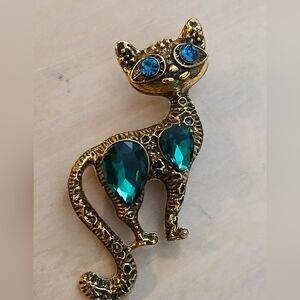 Vintage Cat Brooch